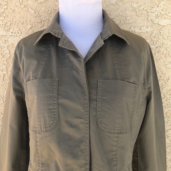 Talbots Olive Green Lightweight Blazer Jacket size 6 - Picture 3 of 9